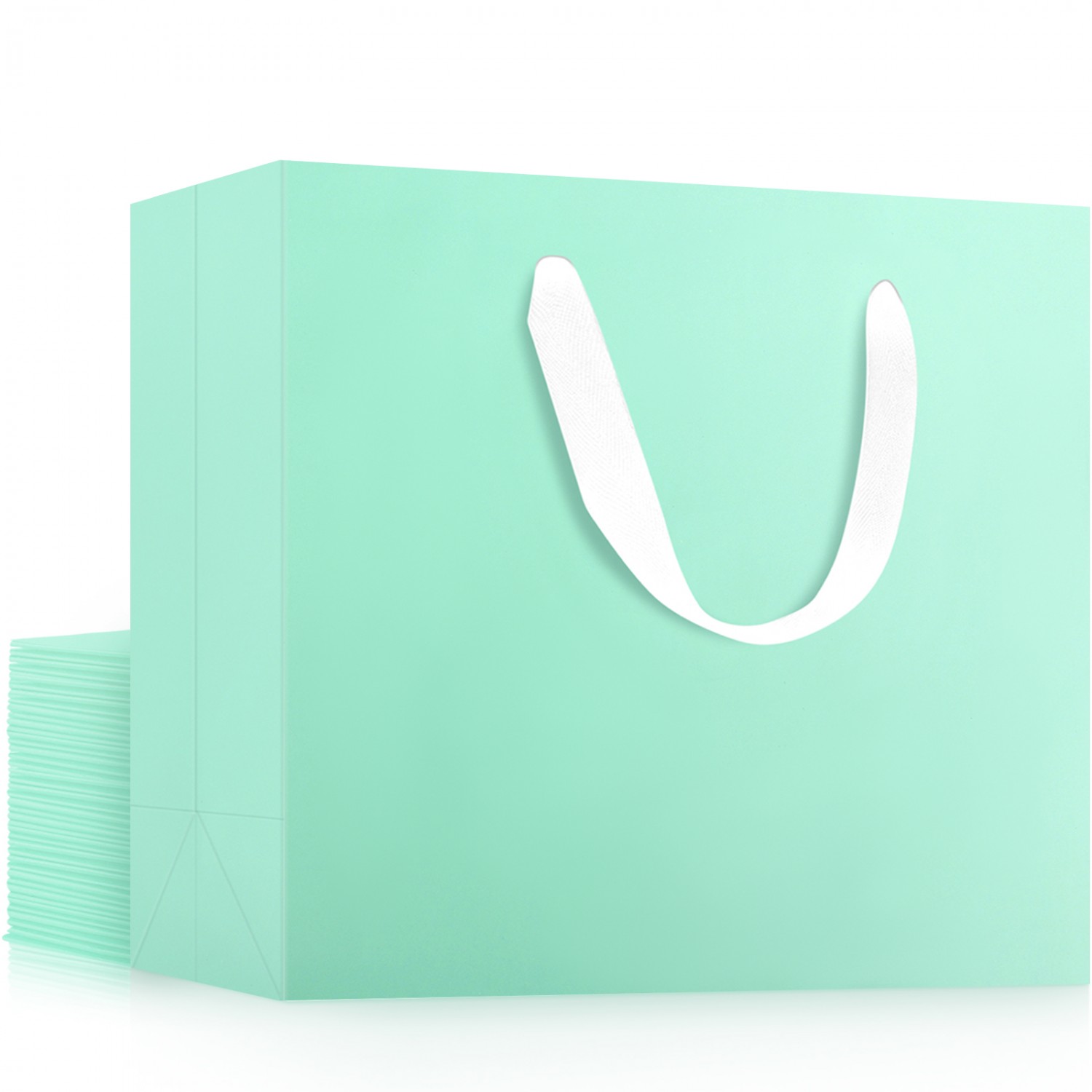 M Blue Kraft Gift Bags